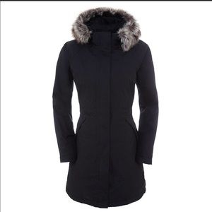 The North Face Arctic Parka - grey faux fur hood